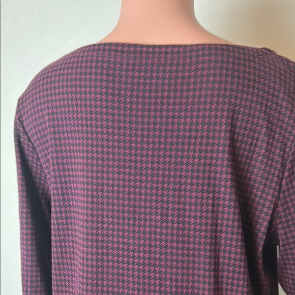 Chico's Women’s T- Shirt Plaid 100%Cotton 3/4 Sleeves Size 3(XL) - Picture 8 of 8